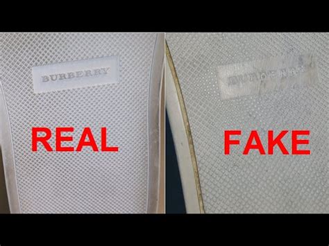 Burberry shoes real or fake